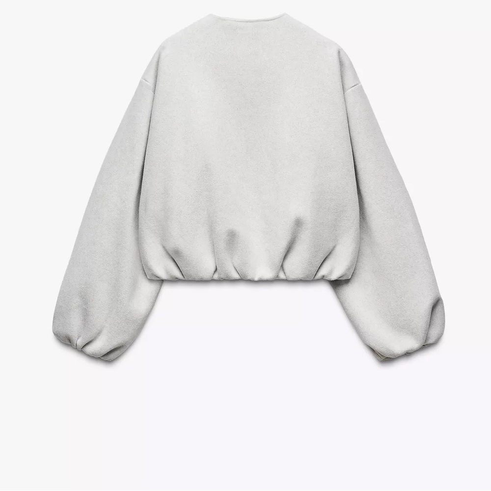 ELASTICATED TRIM SOFT BOMBER JACKET